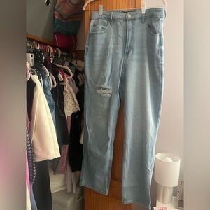 Hollister Ultra High-Rise Stacked Vintage Straight